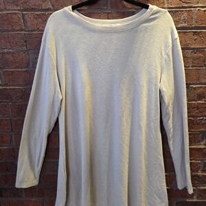 Tan Knit Dress w/ Lace Bottom